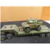 Image 3 : Military Tractor with Trailer + Tank - Plastic - No Box, 12.5" Long