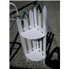 Image 1 : White picket corner shelf