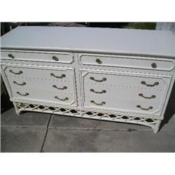 Rattan dresser (see lot#371 for match)