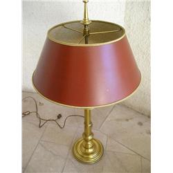 Brass lamp w/shade