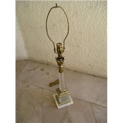 Crystal & Marble Lamp (no shade)