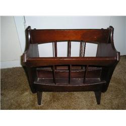 Mahogany Magazine Rack