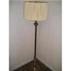 Brass Floor Lamp w/shade