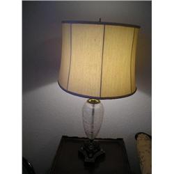 Pr. Of crystal lamps w/shades
