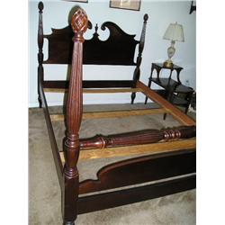 4 Poster Full Size Bed w/rails and slats