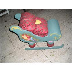 Hand Painted wood sleigh