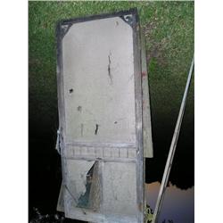Old wood screen door