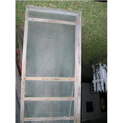 Pine wood screen door