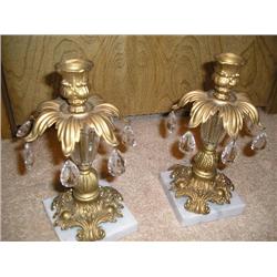 Pr. Of Candlesticks, marble bases