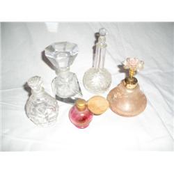 5 Perfume Decanter Bottles