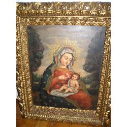 "Lady of Leche" Peruvian technique art.