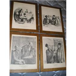 Four laminted silks. All law themed