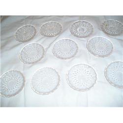 Val Lambert Crystal coasters