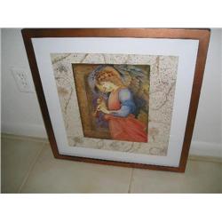 Angelic print w/copper color frame