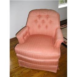 Henredon Chair-Salmon fabric