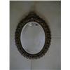 Image 1 : Heavy brass framed beveled mirror