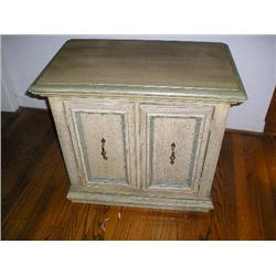 Small end table, faux peel paint finish.