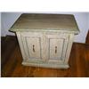 Image 1 : Small end table, faux peel paint finish.