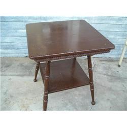 Square wood occasional table