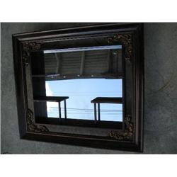 Mirrored framed display shelf