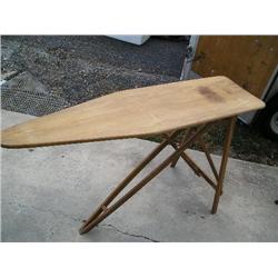 Wood ironing board