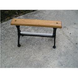 Iron & wood paper towel holder