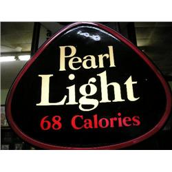 Pearl Light lighted beer sign