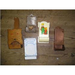 5 matchbox holders