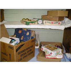 Large lot of old Christmas ornamants