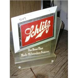 Small Schlitz lighted beer sign
