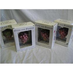 Fitz & Floyd grape ornaments