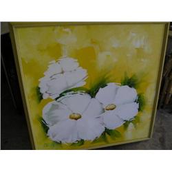 Signed oil on canvas "Garison"