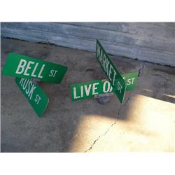 Street signs.