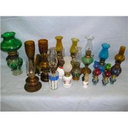 Large lot of Hurricane lamps