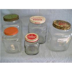 Square jars-all with lids!