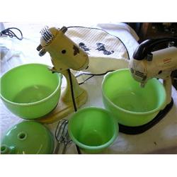 Two Sunbeam Mixmaster-Jadite bowls!