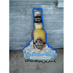 Michelob Golden Draft sign/thermometer