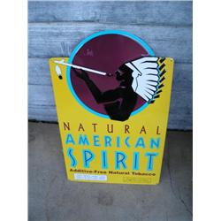 Natural American Spirit Tobacco Sign
