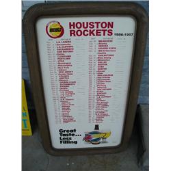 Houston Rockets Sign