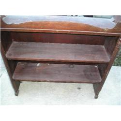 Wood bookshelf/topper