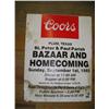 Image 1 : Coors Cardboard Plum Texas Sign