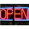 Image 1 : Neon lighted OPEN sign