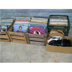 4 crates of records