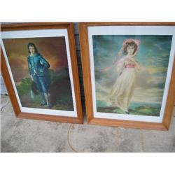 Pr. Of framed prints