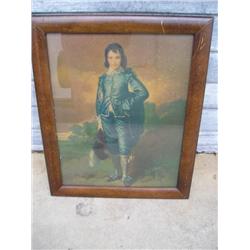 Blue Boy old framed print