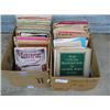 Image 1 : Two boxes of old sheet music and books