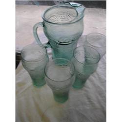 Coca-Cola Pitcher and glass set