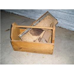Wood tool box w/Krout cutters