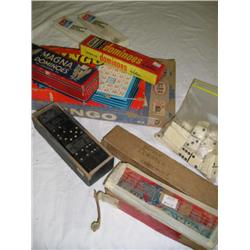 Dominos and old Bingo sets