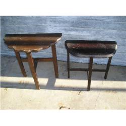 Two small occasional tables